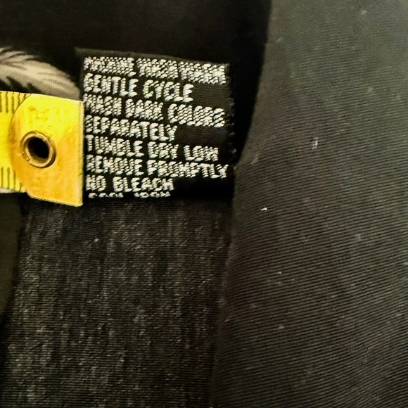 Silver Point Hawaiian Short Sleeve Shirt – Black & Gray Palm Print – Size Large - Picture 9 of 9